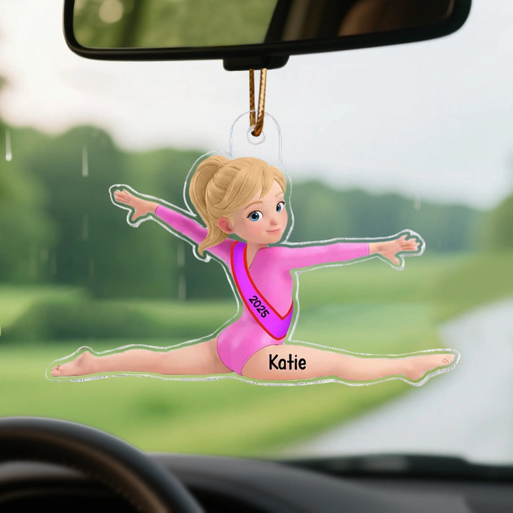 Personalized Gymnastics Ornament for Kids - Custom Name & Year Keepsake Ornament MagicInPrints