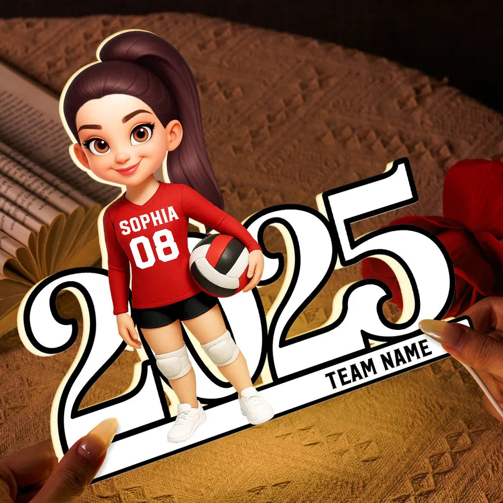 Custom Volleyball Player Figurine 2025 for Teens - Personalized Gift Plaque MagicInPrints