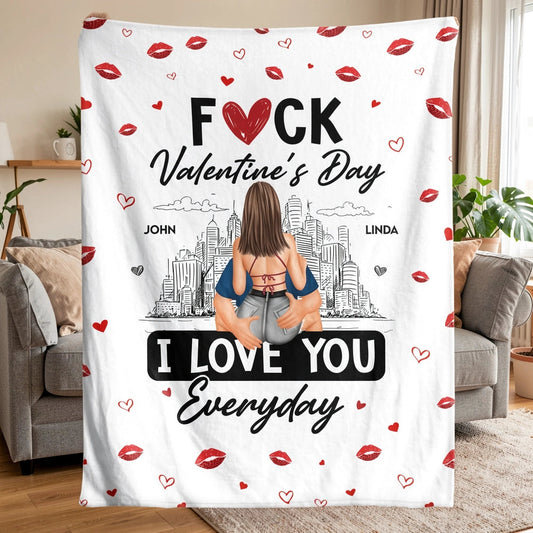 Custom Couple Blanket for Valentine's Day - Romantic Gift Blanket MagicInPrints