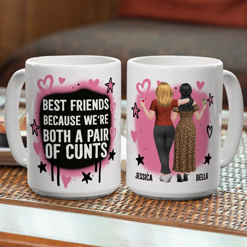 Personalized Best Friends Mug for Women - Funny Friendship Gift Cup MagicInPrints