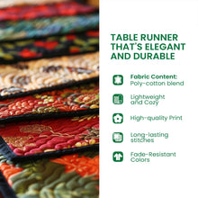 Load image into Gallery viewer, Jingle all the way to joy – Personalized Quilted Table Runner – Gift for Hostess Quilted Table Runner MagicInPrints
