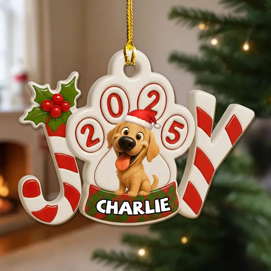 Personalized Dog Ornament for Pet Lovers - Christmas 2025 Decoration Ornament MagicInPrints