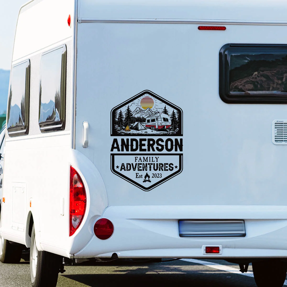 Custom Family Adventure RV Decal for Outdoor Enthusiasts - Personalized Camping Decor Sticker MagicInPrints