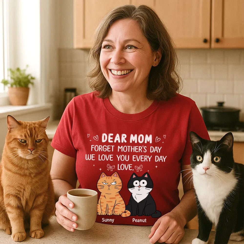Personalized Cat Mom T-Shirt for Mother's Day - Everyday Love Gift Cloth MagicInPrints