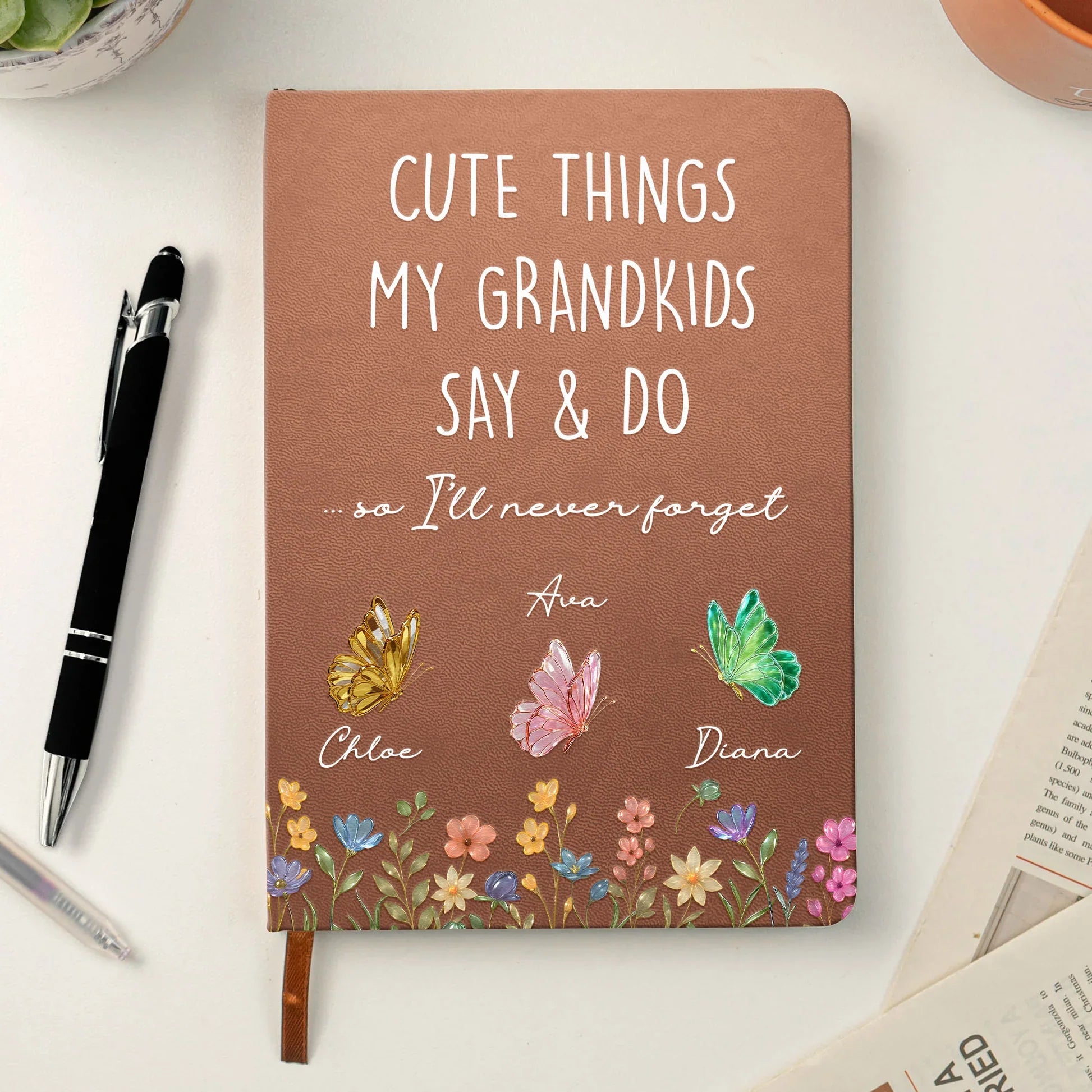 Personalized Grandkids Memory Journal for Grandparents - Keepsake Gift Stationery MagicInPrints