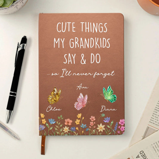 Personalized Grandkids Memory Journal for Grandparents - Keepsake Gift Stationery MagicInPrints
