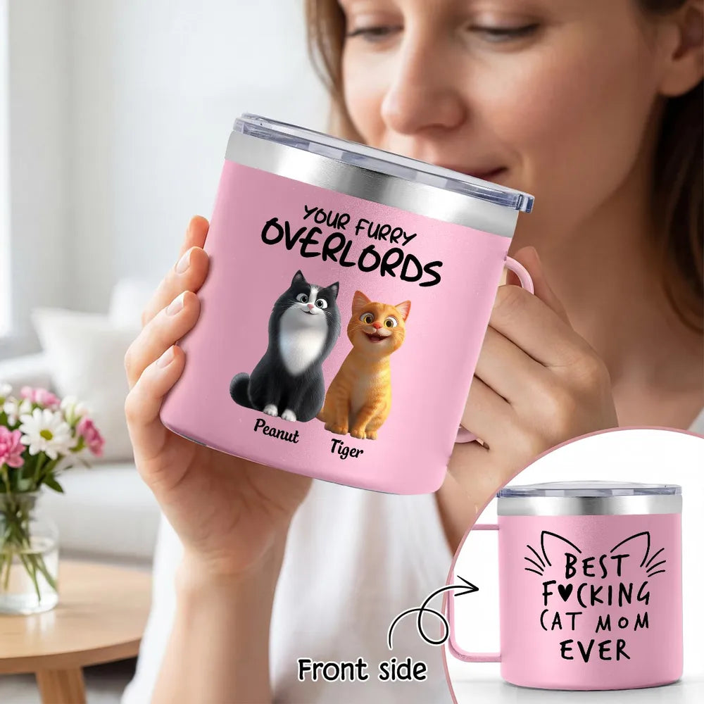 Personalized Cat Mom Tumbler for Cat Lovers - Funny Gift Cup MagicInPrints