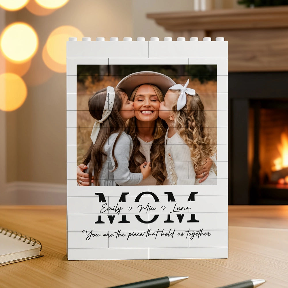 Personalized Photo Block for Mom - Custom Family Gift for Mother's Day Plaque MagicInPrints