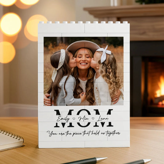 Personalized Photo Block for Mom - Custom Family Gift for Mother's Day Plaque MagicInPrints