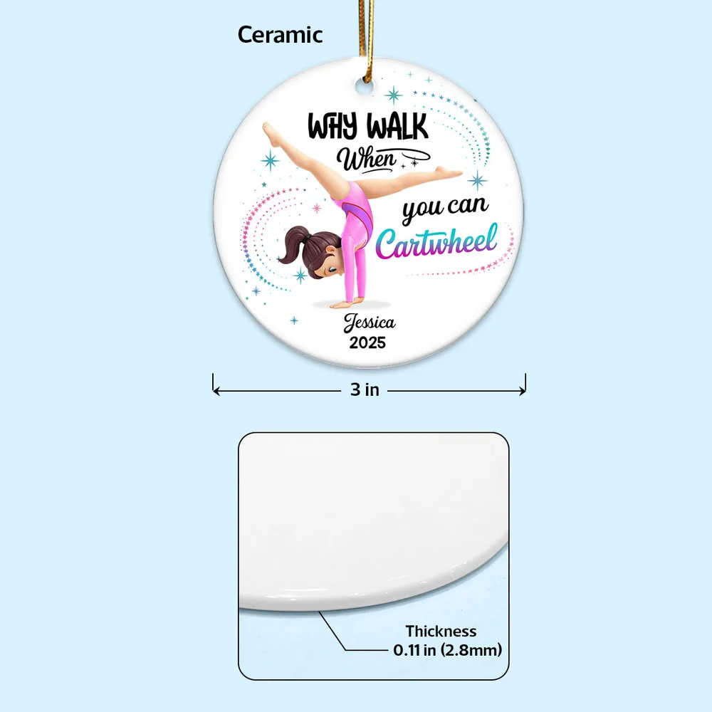 Personalized Gymnastics Ornament for Kids - Christmas Keepsake Ornament MagicInPrints