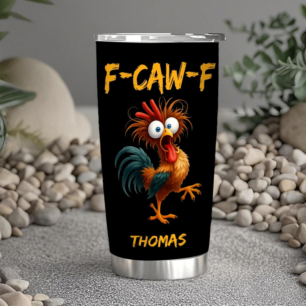 Personalized Funny Rooster Tumbler for Adults - Humor Gift Cup MagicInPrints