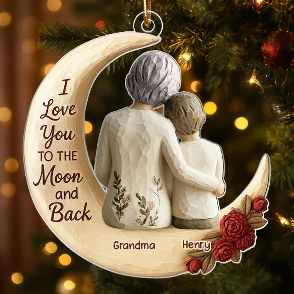 Personalized Grandma and Granddaughter Ornament - Sentimental Gift for Christmas Ornament MagicInPrints