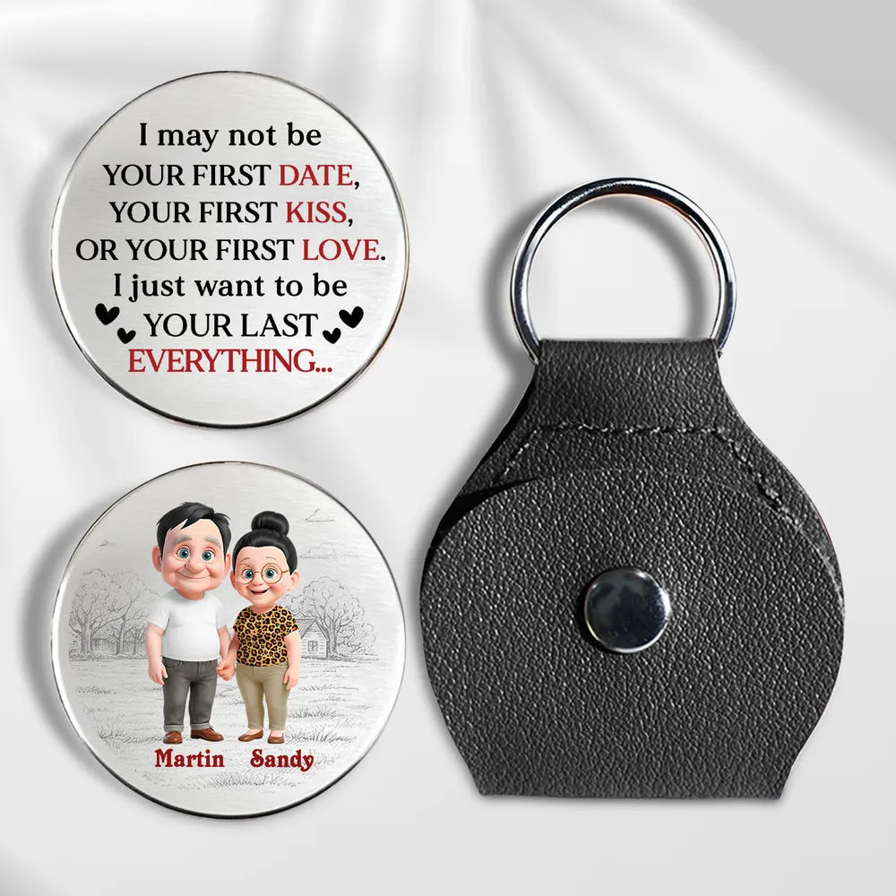 Personalized Couple Keychain for Seniors - Sentimental Gift for Anniversaries Keychain MagicInPrints