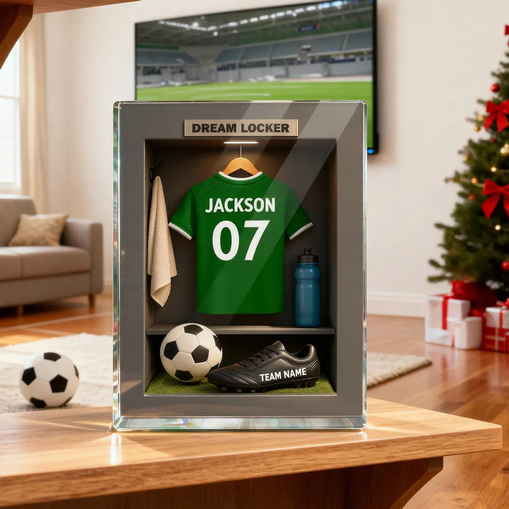 Personalized Soccer Locker Room Display for Kids - Custom Name and Team Plaque MagicInPrints