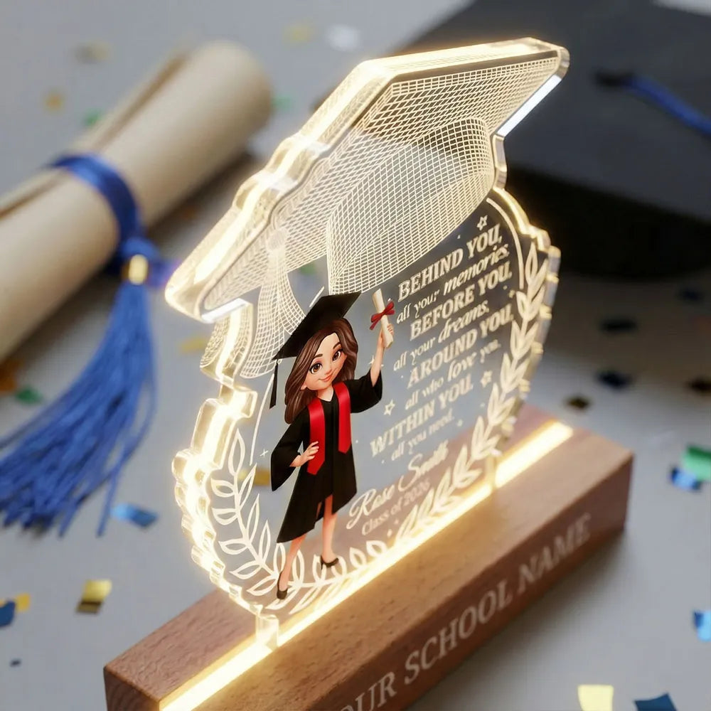 Personalized Graduation Acrylic Plaque for Students - Inspirational Gift for Class of 2026 Plaque MagicInPrints