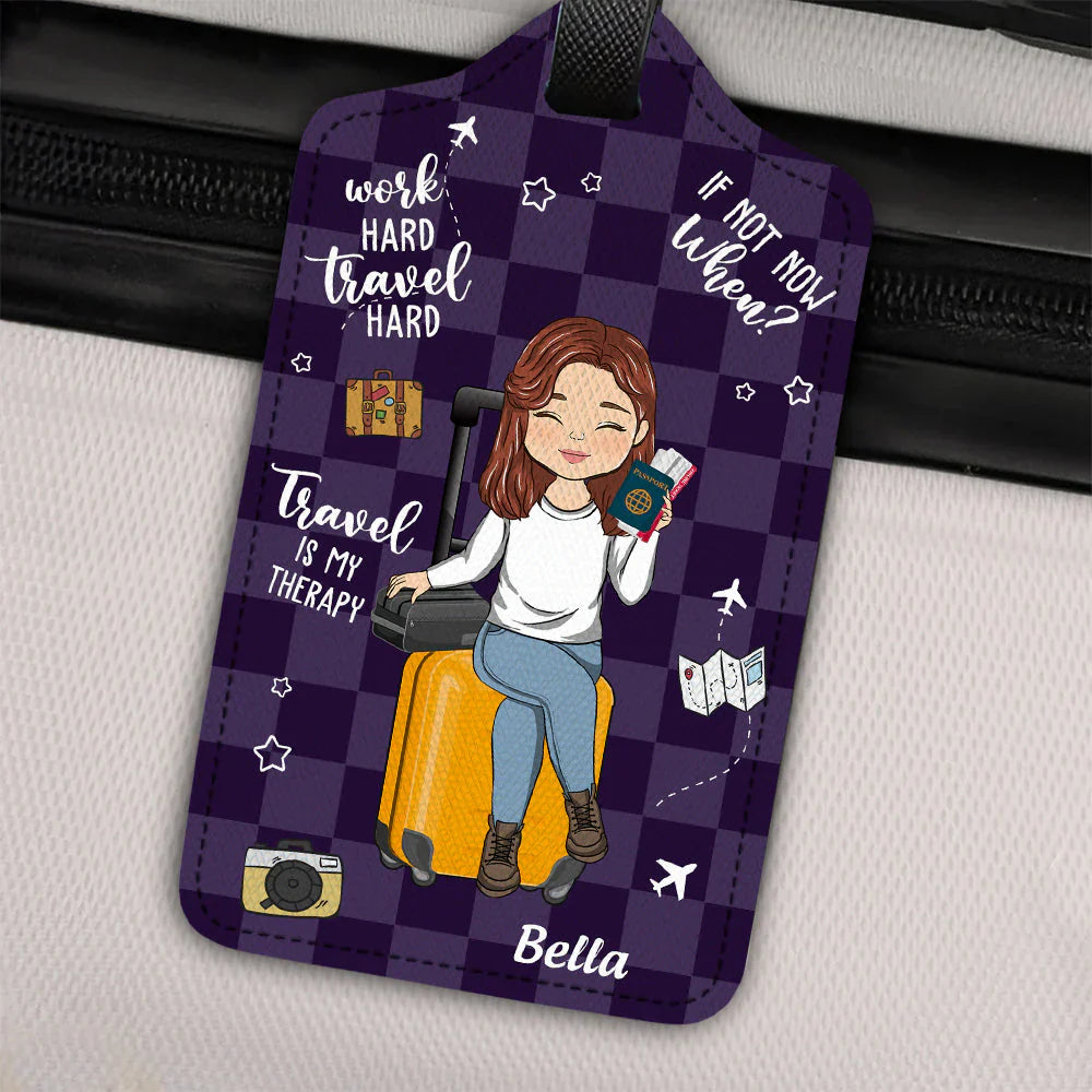Personalized Luggage Tag for Travelers - Travel Therapy Design Travel Gear MagicInPrints