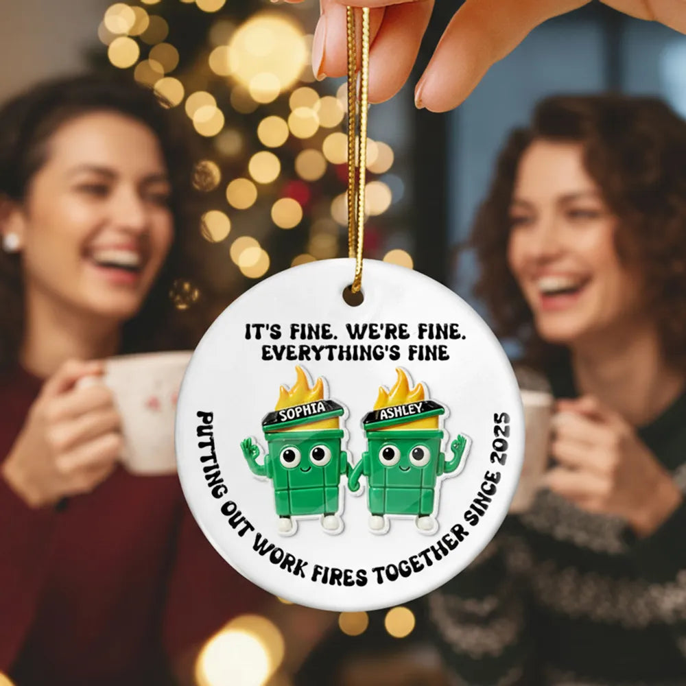 Personalized Funny Work Team Ornament - Office Humor Gift Ornament MagicInPrints