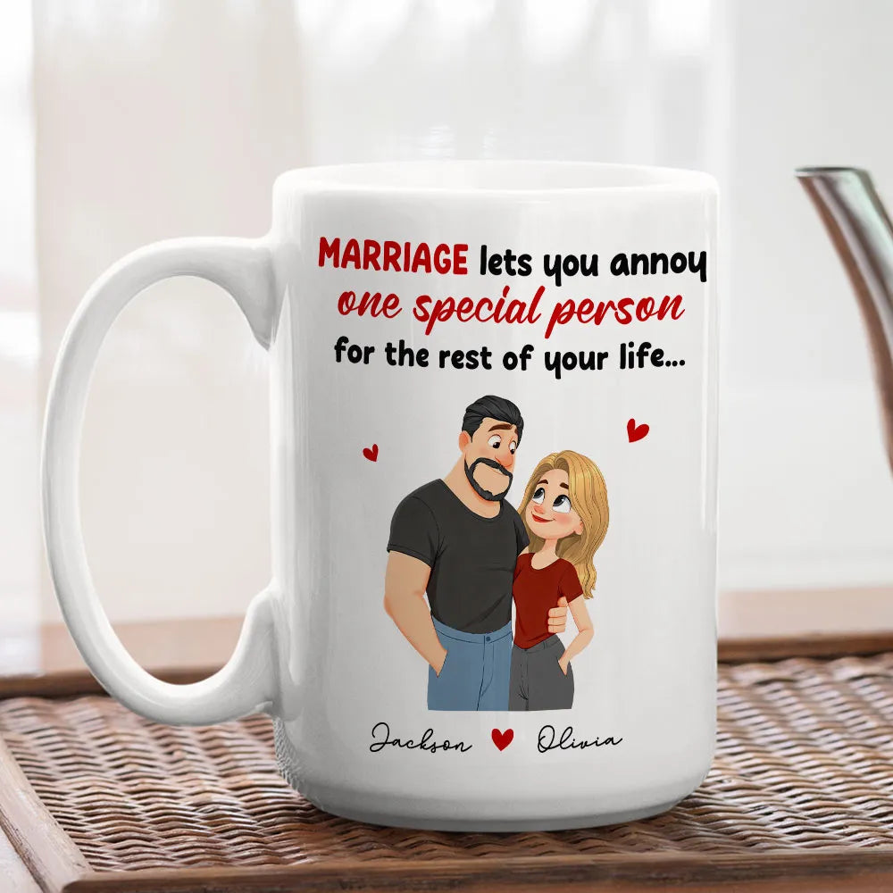Personalized Marriage Coffee Mug for Couples - Anniversary Gift Cup MagicInPrints