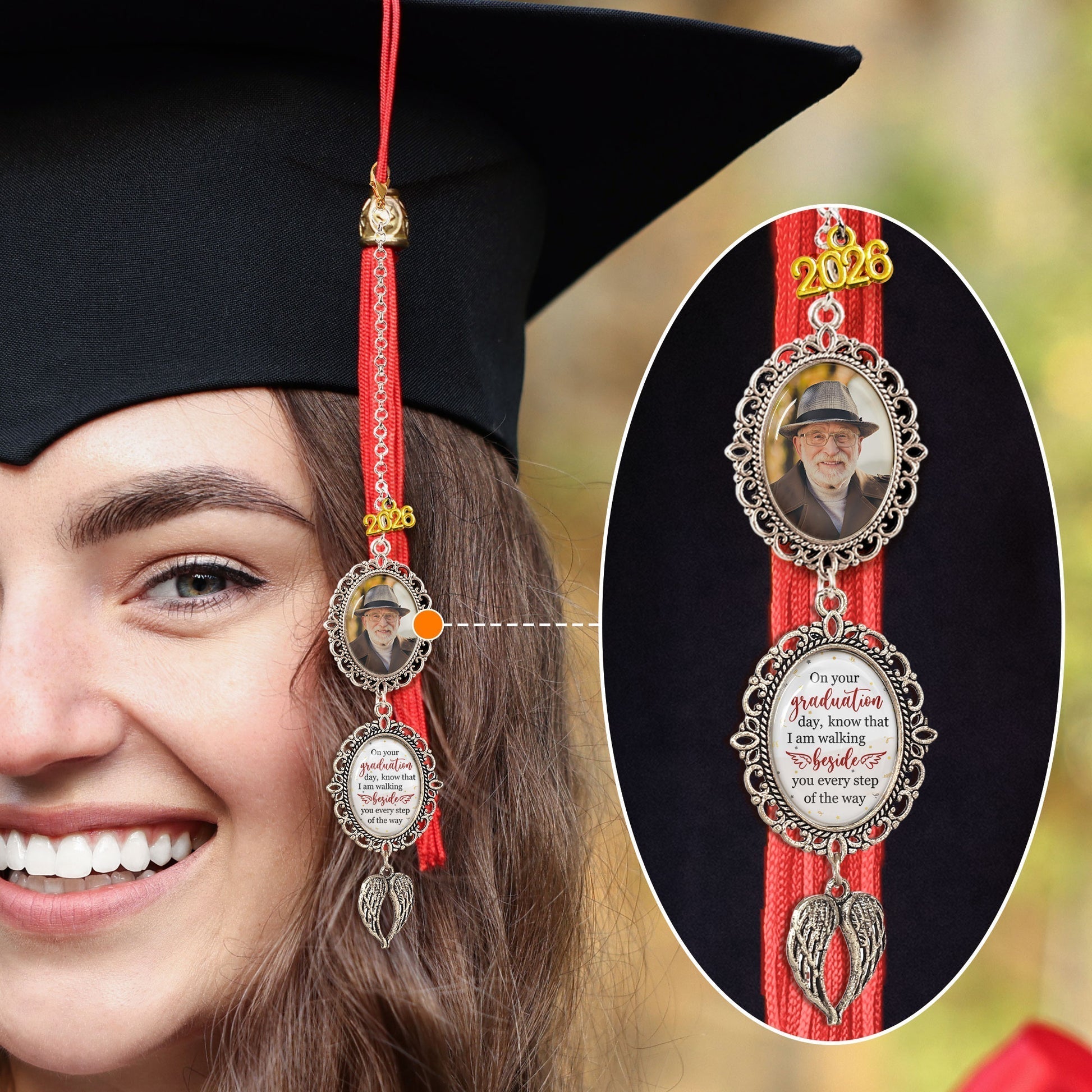 Personalized Graduation Photo Charm for Graduates - Memory Keepsake Gift Jewelry MagicInPrints