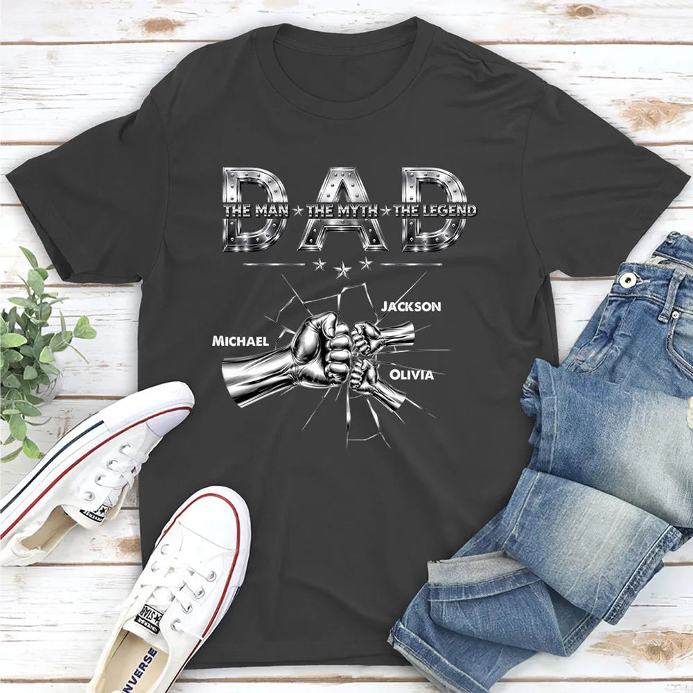 Personalized Dad T-Shirt for Fathers - The Man Myth Legend Design Cloth MagicInPrints