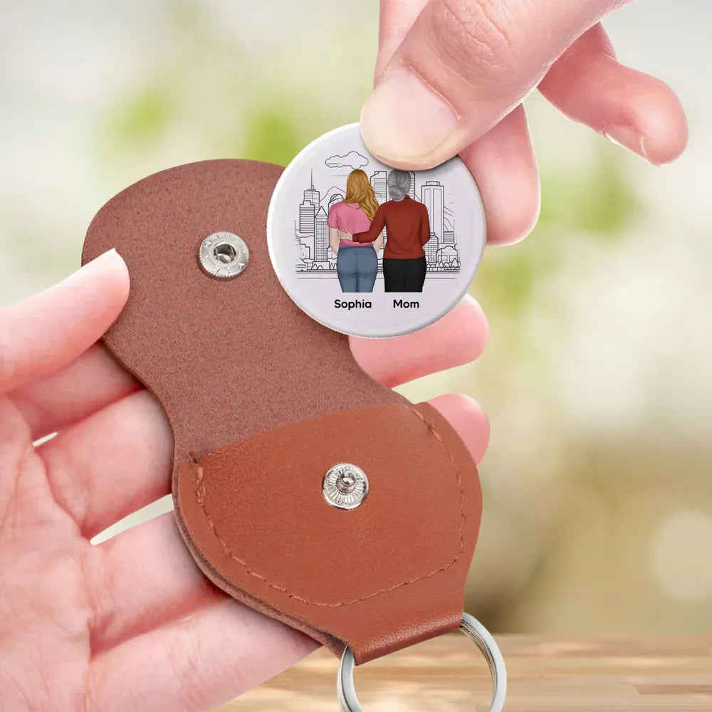 Personalized Leather Keychain for Daughter - Sentimental Gift from Mom Keychain MagicInPrints