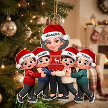 Load image into Gallery viewer, Personalized Acrylic Christmas Ornament for Grandma with Grandkids
