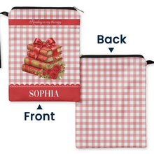 Load image into Gallery viewer, Personalized Cotton Canvas Book Sleeve Gift for Readers
