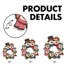 Load image into Gallery viewer, Personalized Rustic Wooden Snowman Sign Gift for Grandparents
