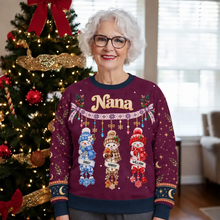 Load image into Gallery viewer, Personalized Snowman Family Sweatshirt Unique Gift for Grandma Christmas
