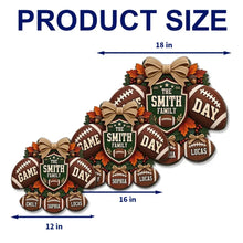 Load image into Gallery viewer, Personalized Football Door Sign Custom Gift for Family
