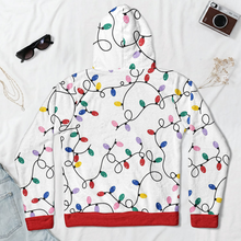 Load image into Gallery viewer, Personalized Family Initial Hoodie Colorful Reindeer Gifts
