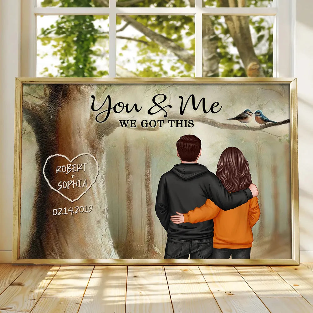 Personalized Couple Canvas Art for Couples - Romantic Anniversary Gift Poster or Canvas MagicInPrints