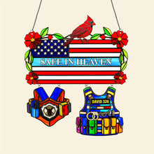 Load image into Gallery viewer, Safe in Heaven Cardinal Suncatcher - Personalized Gift for Loved Ones Ornament PopCulturePrints
