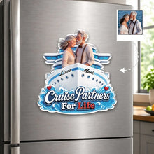 Load image into Gallery viewer, Personalized Acrylic Magnet Cruise Ship Gift for Couple
