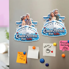 Load image into Gallery viewer, Personalized Acrylic Magnet Cruise Ship Gift for Couple
