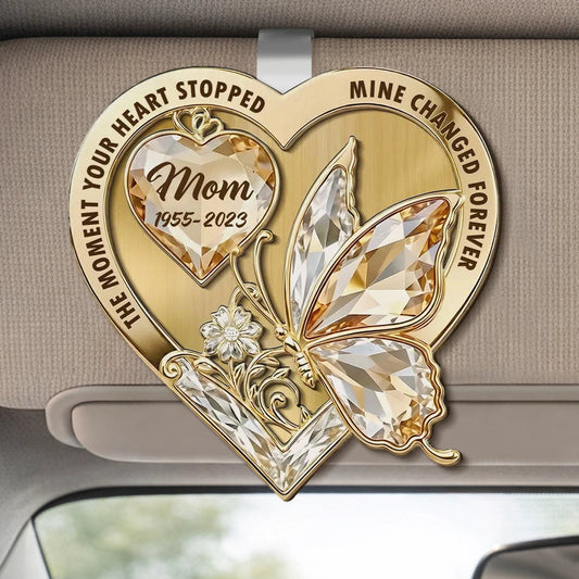 Personalized Memorial Car Ornament for Mom - Heartfelt Remembrance Gift Car Hanger MagicInPrints