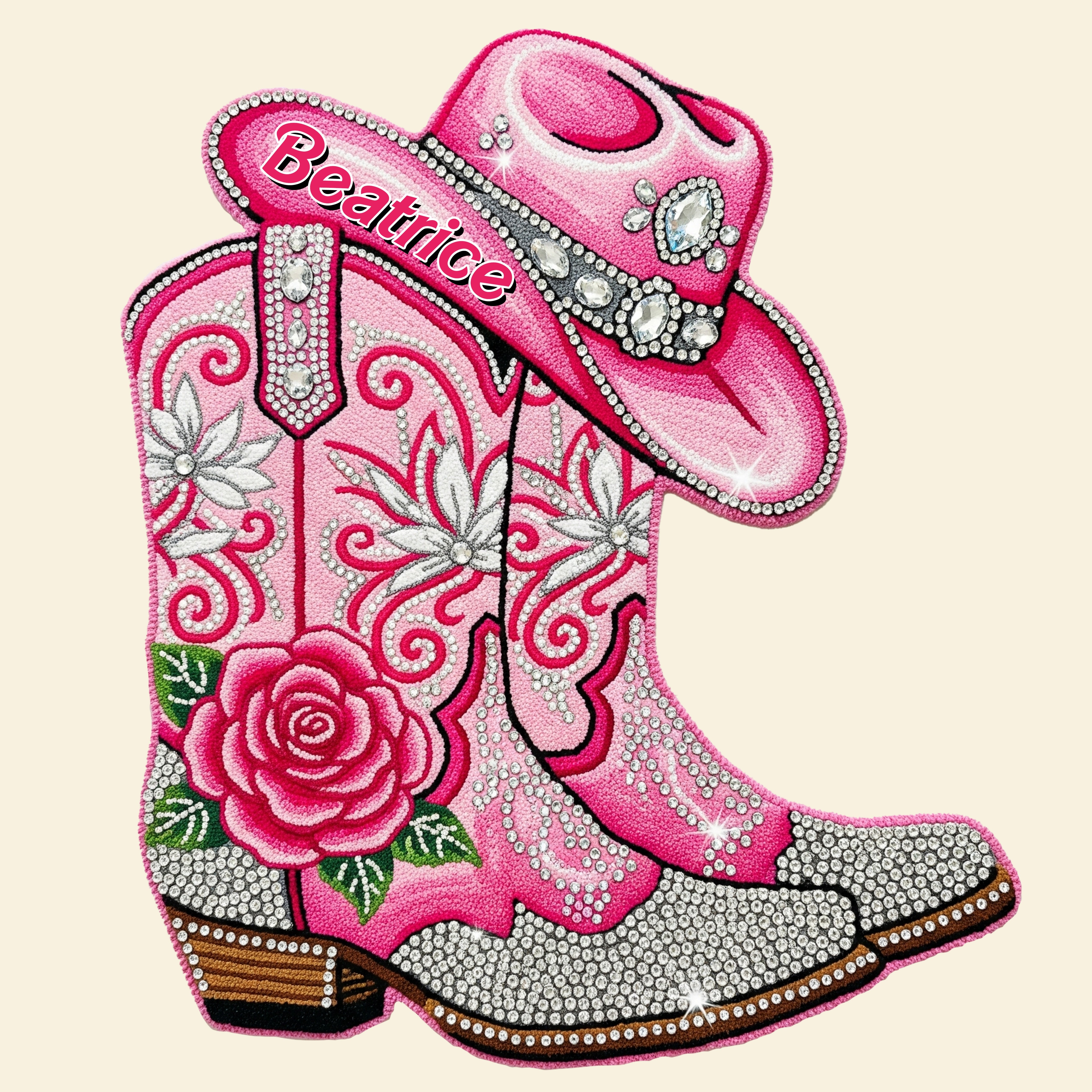 Personalized Cowgirl Boots Doormat - Perfect Gift for Cowgirls Doormat MagicInPrints