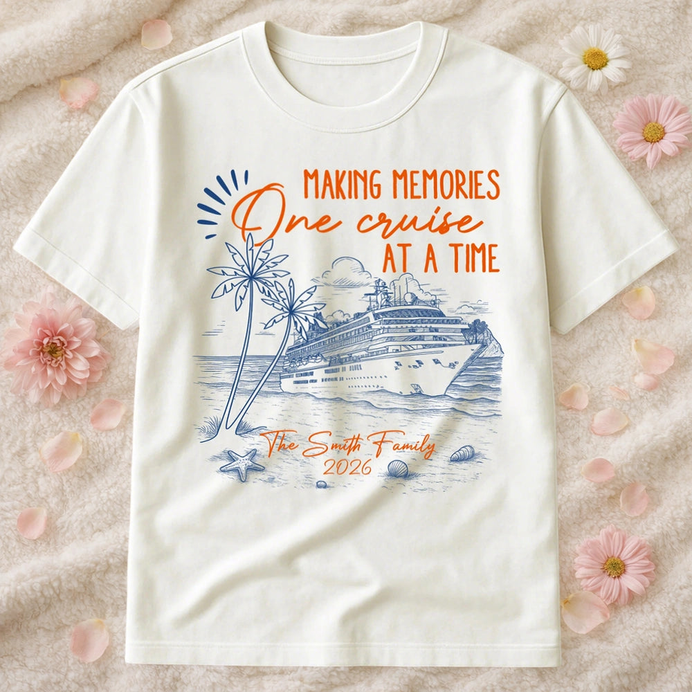 Personalized Cruise Vacation T-Shirt for Families - Making Memories Cloth MagicInPrints