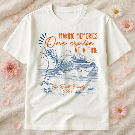 Personalized Cruise Vacation T-Shirt for Families - Making Memories Cloth MagicInPrints