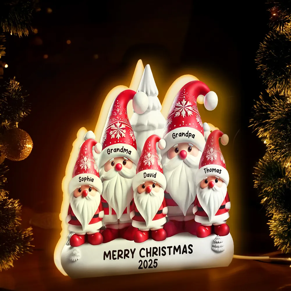 Personalized Family Christmas Ornament for Grandparents - Festive Holiday Decor 2025 Plaque MagicInPrints