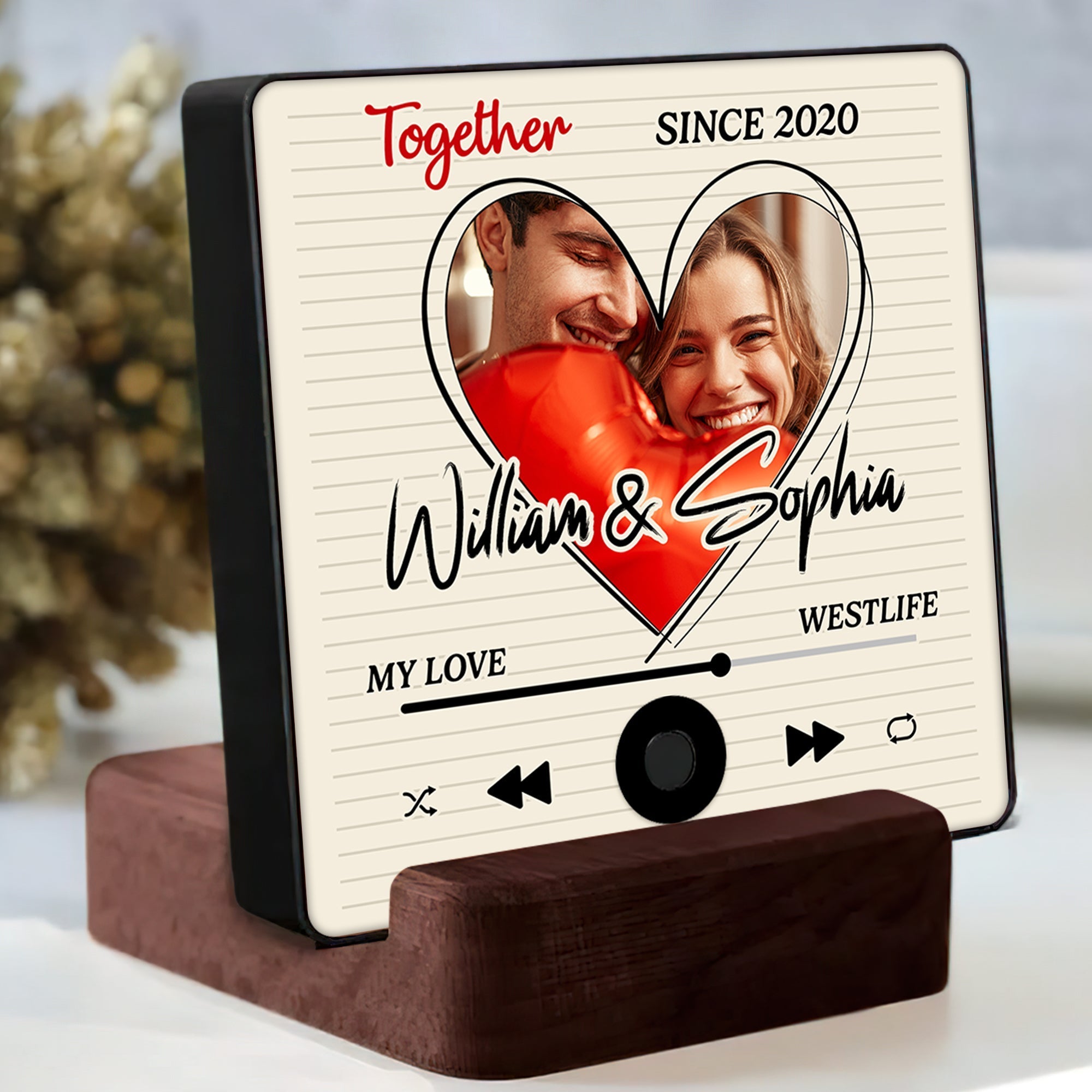 Custom Music Fridge Magnet for Couples – Perfect Personalized Valentine’s Day Gifts Fridge Magnet PopCulturePrints