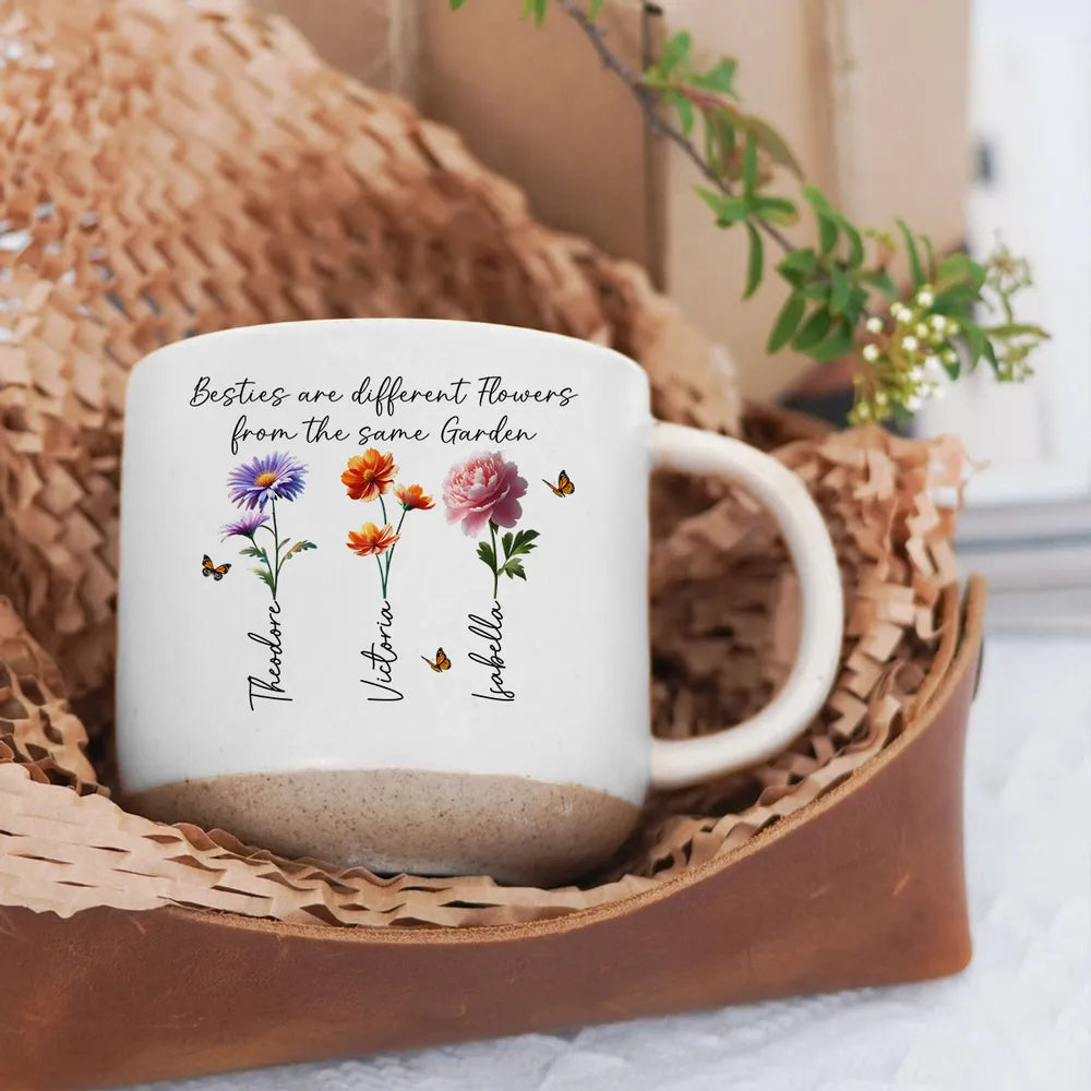 Personalized Friendship Mug for Friends with Floral Design - Thoughtful Gift Cup MagicInPrints
