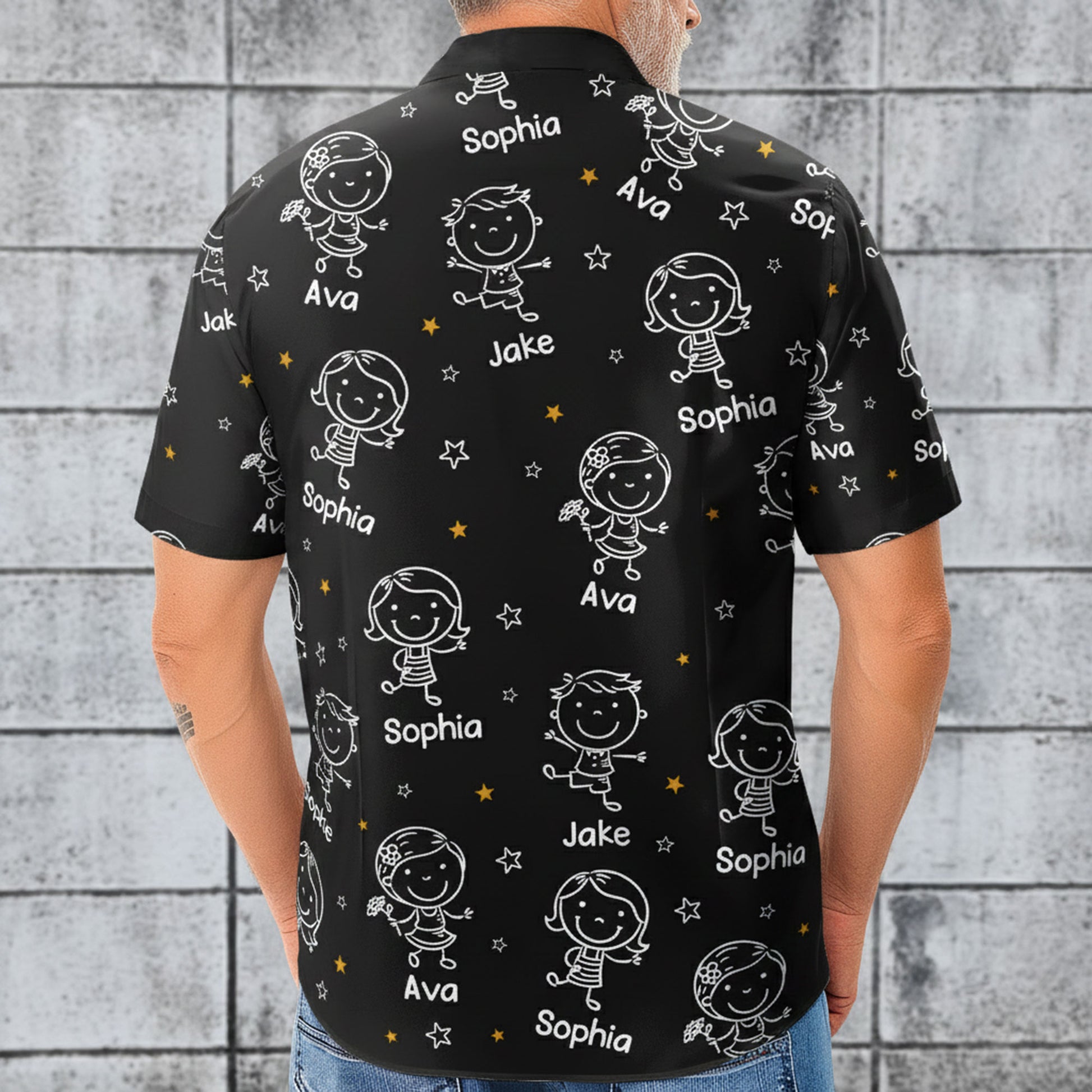 Custom Grandpa Hawaiian Shirt for Men with Grandkids Names - Gift for Father's Day Cloth MagicInPrints