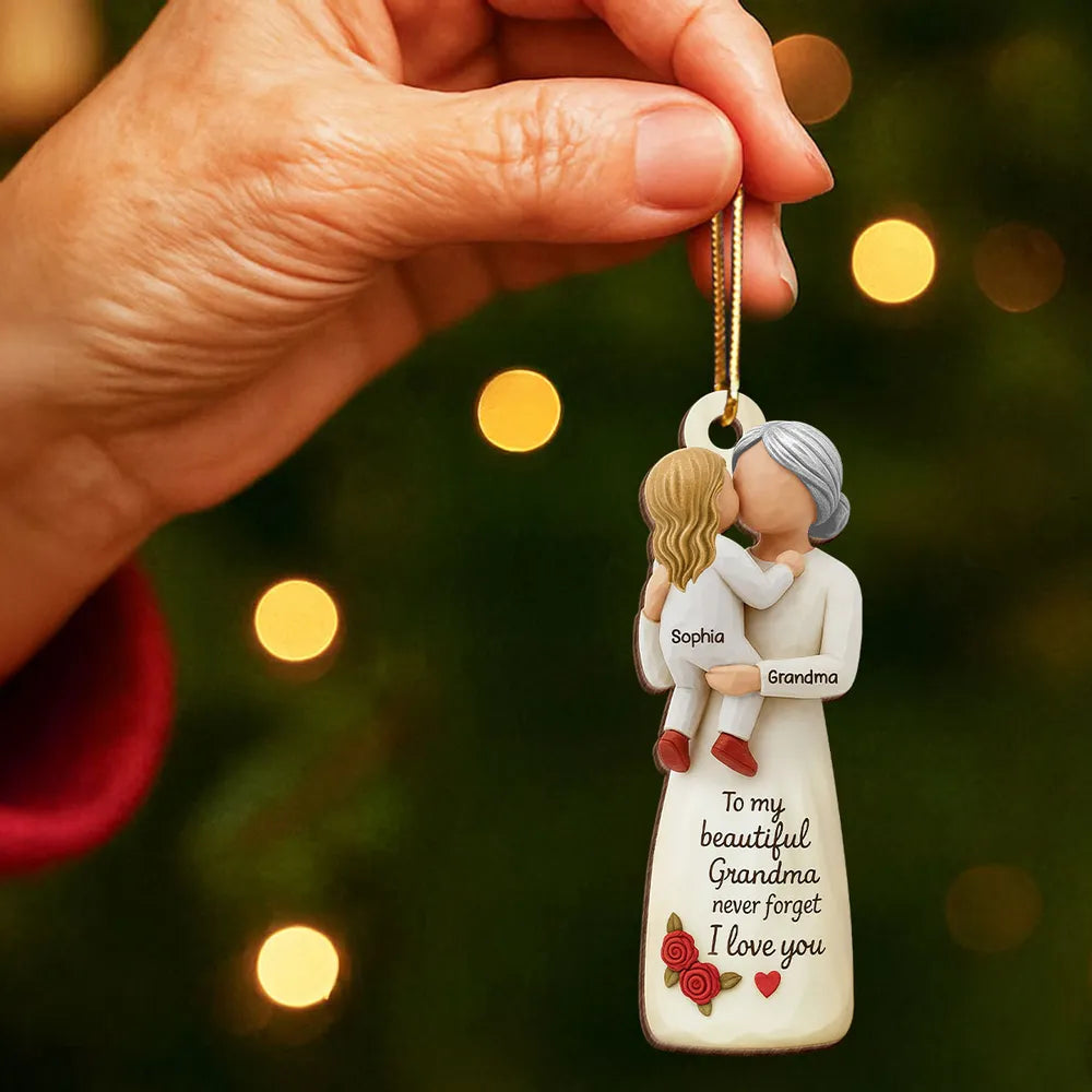 Personalized Grandma Ornament for Grandchildren - Heartfelt Christmas Gift Ornament MagicInPrints