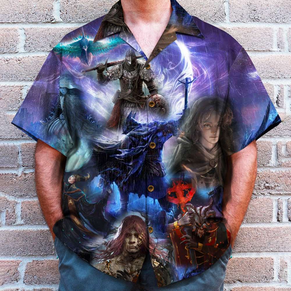 Elden Ring Nightreign Hawaiian Shirt - Perfect Gift for Game Fans Hawaiian Shirts PopCulturePrints