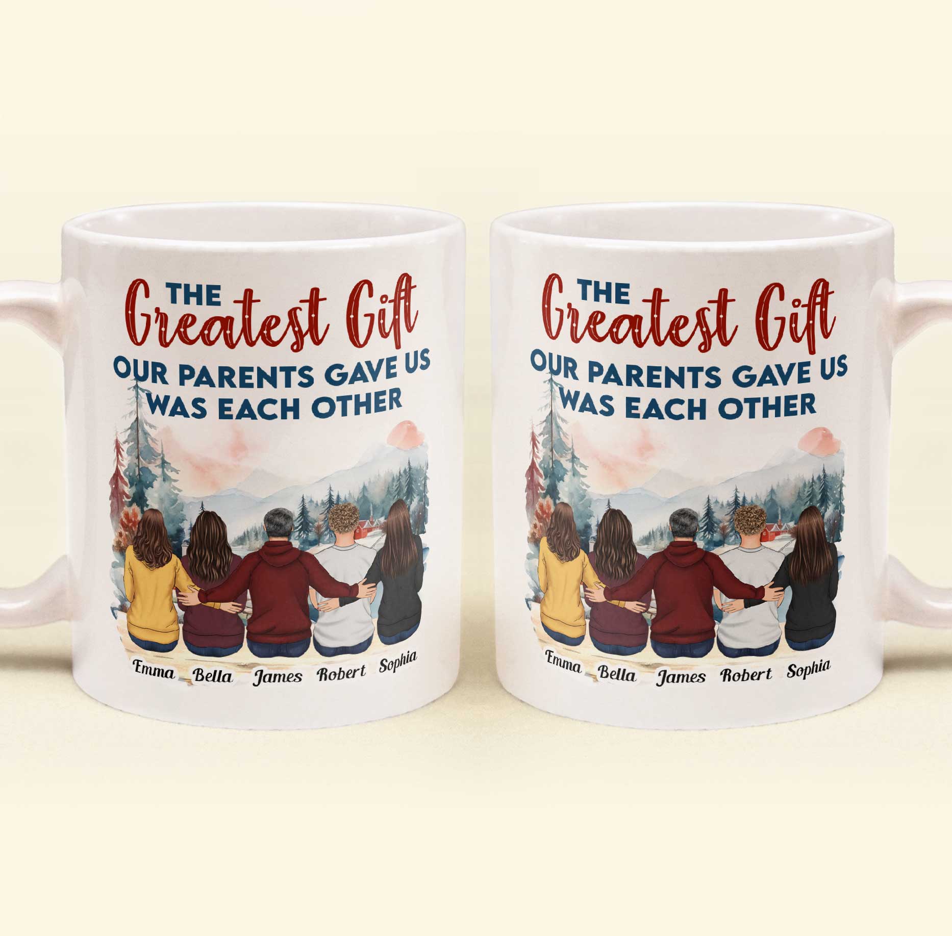Personalized Family Mug for Siblings - Sentimental Gift for Holidays Cup MagicInPrints
