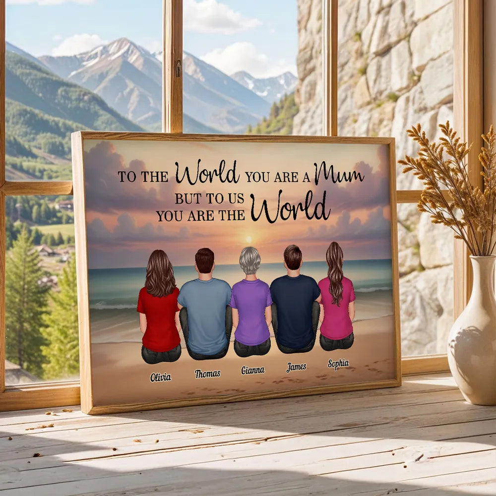 Personalized Family Canvas Print for Mom - Sentimental Gift for Mother's Day Poster or Canvas MagicInPrints