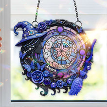 Load image into Gallery viewer, “Embrace Your Magic” - Mystical Witch Suncatcher, Personalized Gift for Witch Lovers Ornament MagicInPrints
