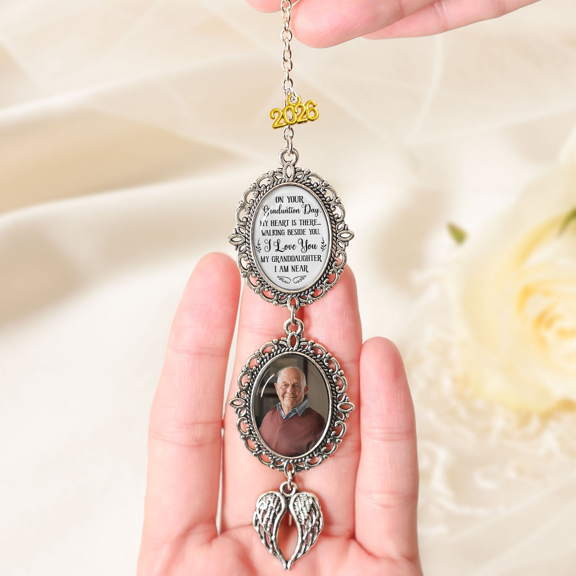 Personalized Graduation Photo Charm for Granddaughter - Sentimental Keepsake 2026 Jewelry MagicInPrints