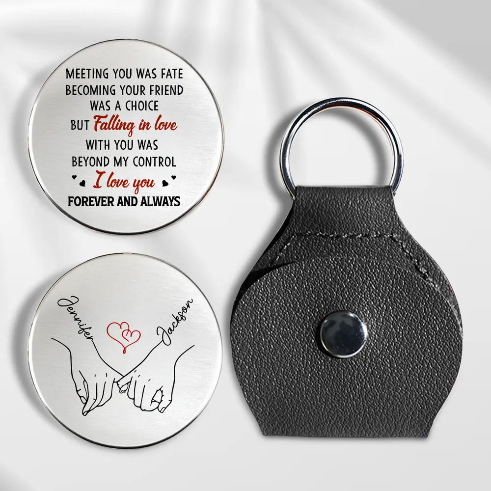 Personalized Engraved Keychain for Couples - Romantic Gift for Anniversary Keychain MagicInPrints